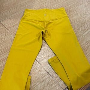 Athleta Leggings Ultra High Rise Elation Tight Mustard Yellow